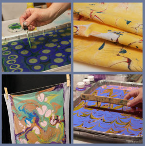 New at Fuller Craft – Marbling for Quilters – Sunday, April 19- CANCELED